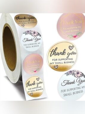Small Thank You Stickers 500